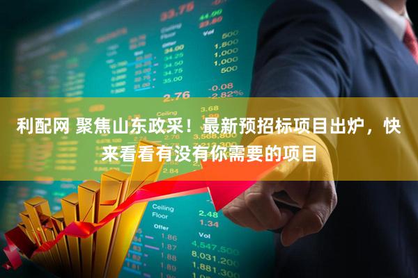 利配网 聚焦山东政采！最新预招标项目出炉，快来看看有没有你需要的项目